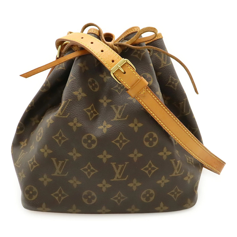 LOUIS VUITTON Monogram Shoulder Bag Hobo Drawstring